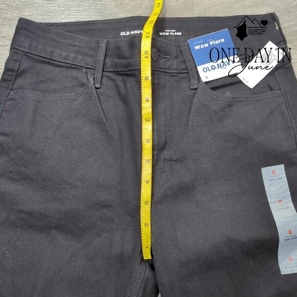 Old Navy High Rise WOW FLare Jeans Size 8 - Picture 4 of 6